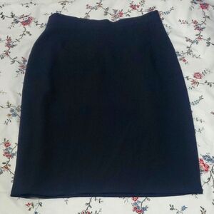 Black Knee-Length Pencil Skirt for Work